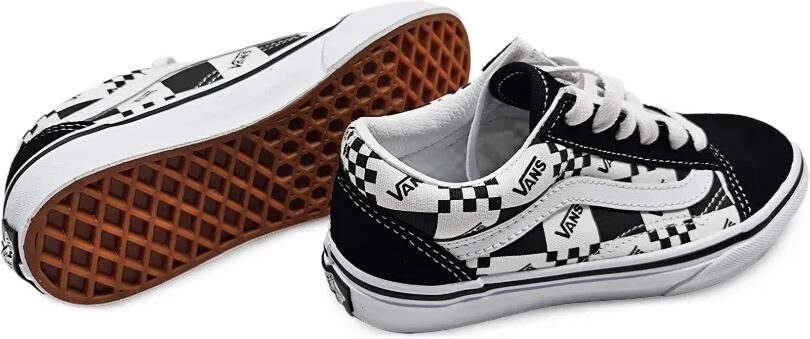 Vans Kids Old Skool geruite sneakers Zwart - Foto 3
