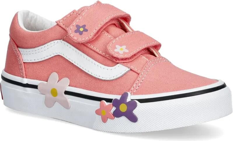 Vans Kids Old Skool sneakers met bloe patch Roze