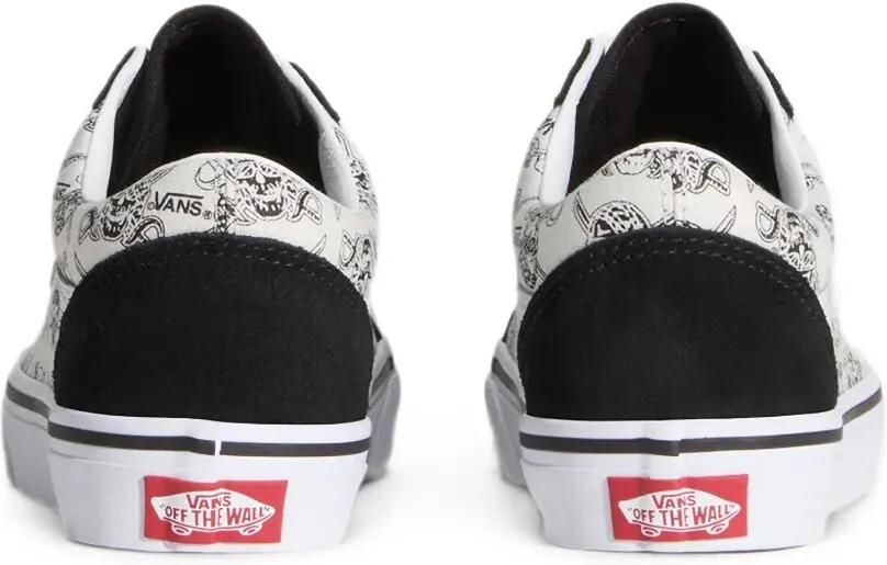 Vans Kids Old Skool sneakers met doodskopprint Wit - Foto 2