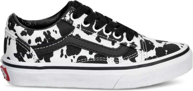 Vans Kids Old Skool sneakers met koeien-patroon Wit
