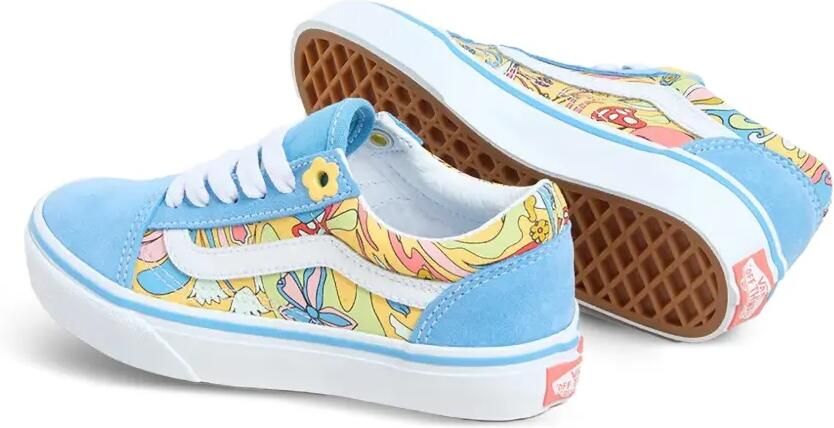 Vans Kids Old Skool sneakers met print Blauw - Foto 3