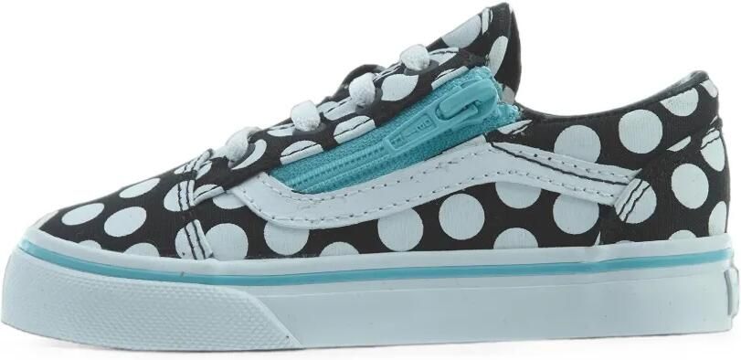 Vans Kids Old Skool sneakers met stippen en rits Zwart