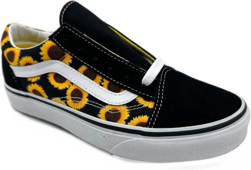 Vans Kids Old Skool "Sunflower Black Yellow" sneakers Zwart - Foto 2