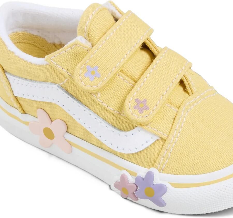 Vans Kids Old Skool V "Flower Yellow" sneakers Geel - Foto 2