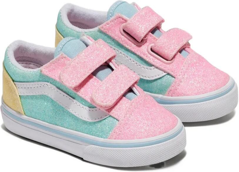 Vans Kids Old Skool V glitter sneakers Roze