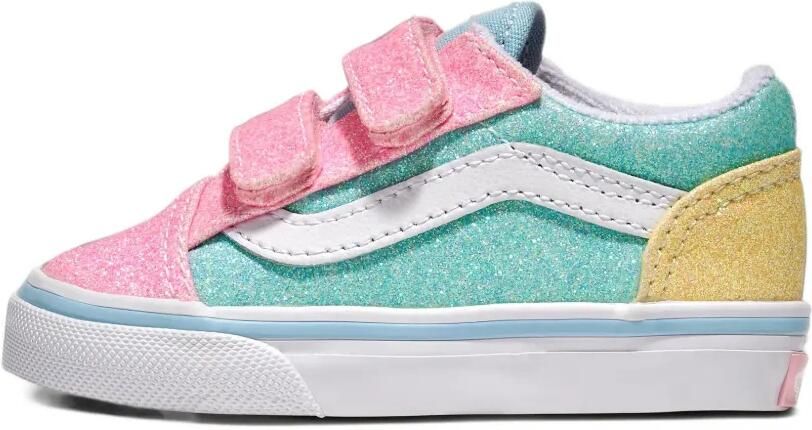 Vans Kids Old Skool V glitter sneakers Roze - Foto 2