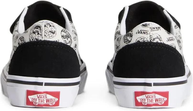 Vans Kids Old Skool V low-top sneakers met doodskopprint Wit - Foto 3