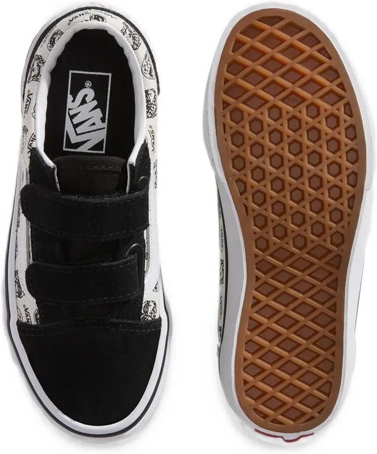 Vans Kids Old Skool V low-top sneakers met doodskopprint Wit - Foto 2