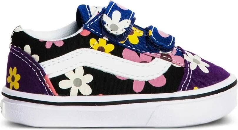 Vans Kids Old Skool V sneakers met bloe print Zwart