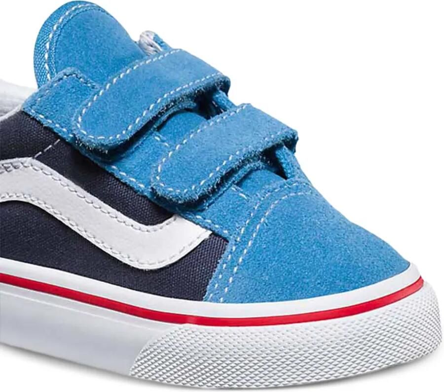 Vans Kids Old Skool V sneakers met klittenband Blauw - Foto 2