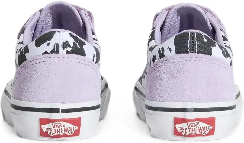 Vans Kids Old Skool V sneakers met klittenband en koeien-print Paars - Foto 3