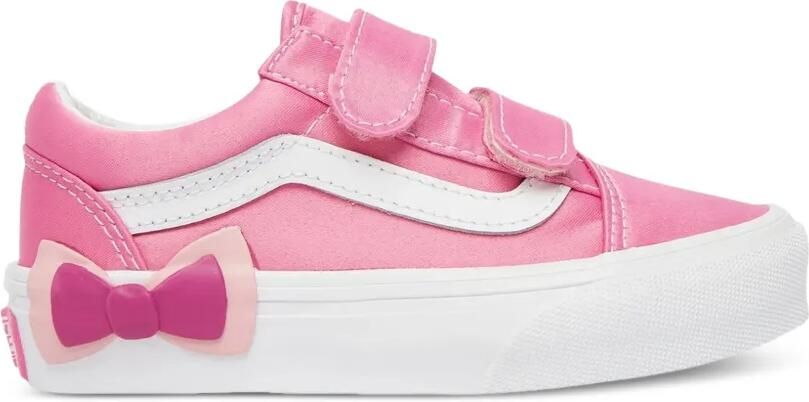 Vans Kids Old Skool V sneakers met strik Roze - Foto 3