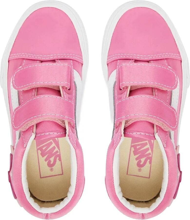 Vans Kids Old Skool V sneakers met strik Roze - Foto 2