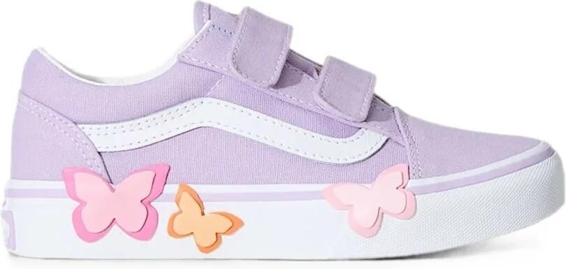 Vans Kids Old Skool V sneakers met vlinderapplicatie Paars - Foto 3
