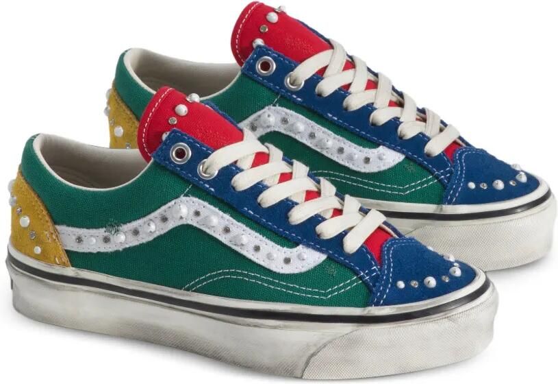 Vans Kids Premium Old Skool 36 sneakers met imitatieparel Groen