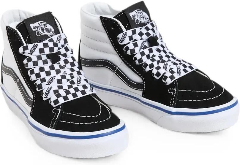 Vans Kids Sk8-Hi checkerboard sneakers met logo Zwart