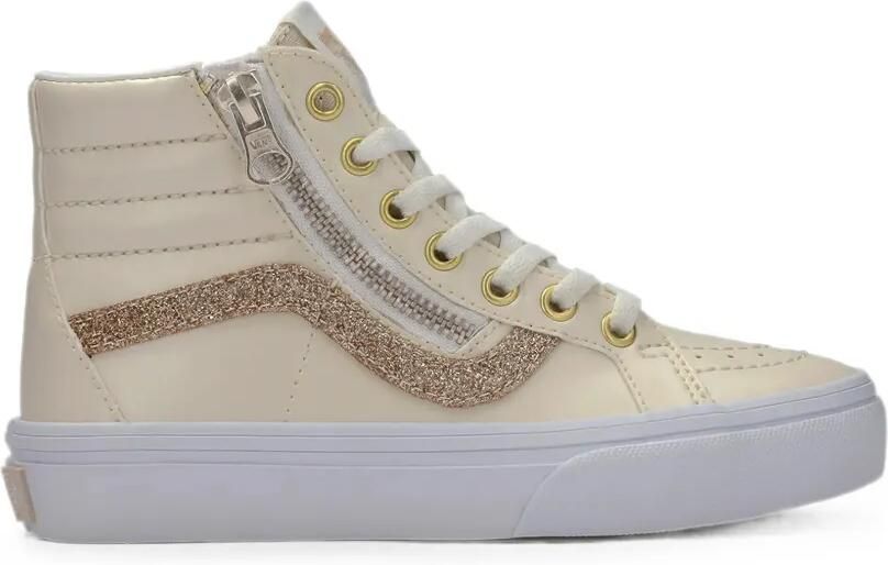 Vans Kids Sk8-Hi sneakers met glitters Beige