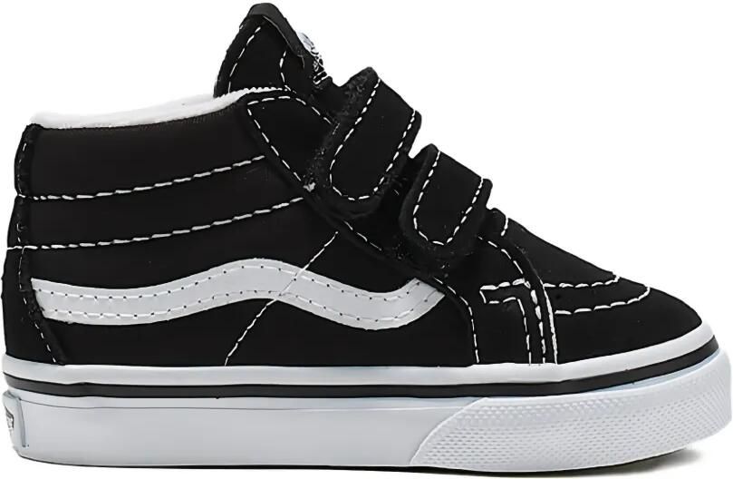 Vans Kids Sk8-Mid Reissue gestreepte sneakers met klittenband Zwart - Foto 2