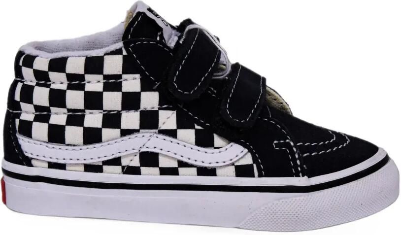 Vans Kids Sk8-Mid Reissue V checkered sneakers Zwart