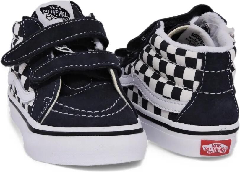 Vans Kids Sk8-Mid Reissue V checkered sneakers Zwart - Foto 2