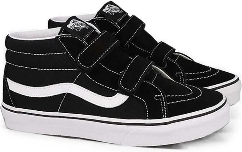 Vans Kids Sk8-Mid Reissue V sneakers met klittenband Zwart
