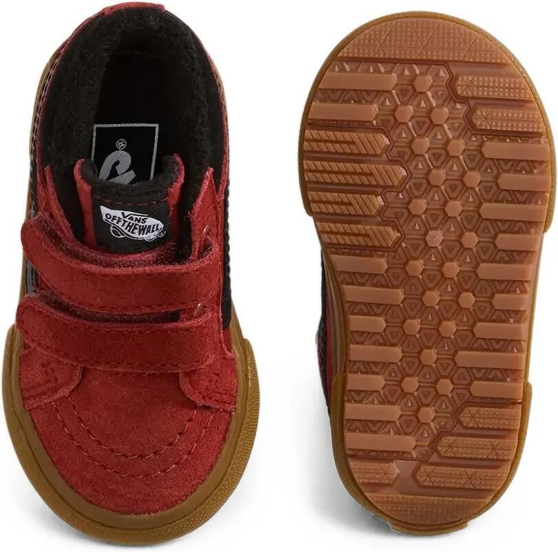 Vans Kids SK8-Mid V sneakers met klittenband Rood - Foto 2