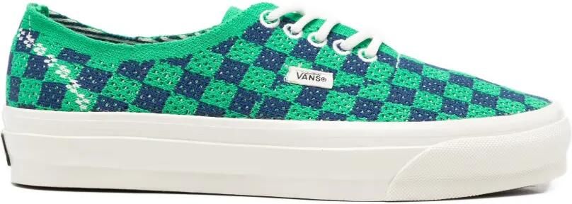 Vans LX Authentic geruite sneakers Groen