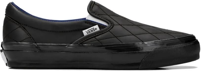 Vans LX Classic Slip-on 98 gewatteerde leren sneakers Zwart