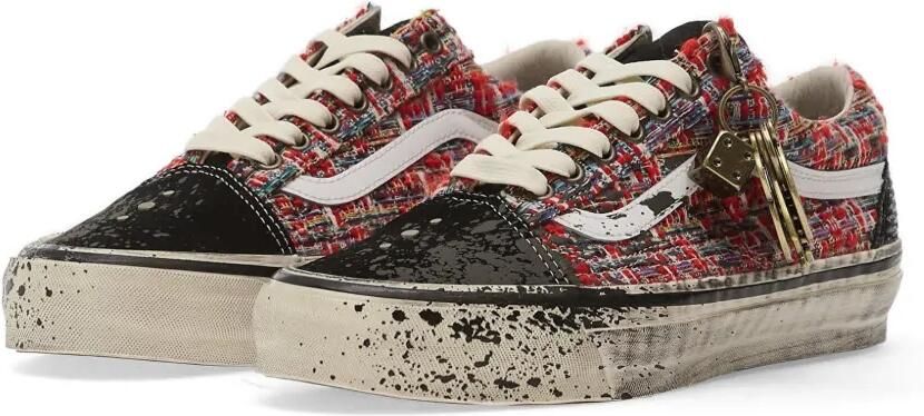 Vans LX Old Skool sneakers met tweed vlak Rood - Foto 3