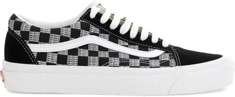 Vans Old Skool 36 geruite sneakers Zwart