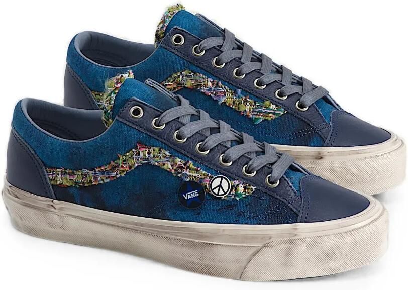 Vans Old Skool 36 LX sneakers verfraaid met speld Blauw