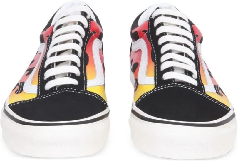 Vans Old Skool 36 sneakers met vlammen-print Zwart - Foto 3