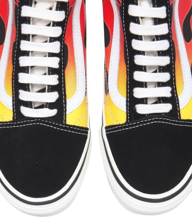 Vans Old Skool 36 sneakers met vlammen-print Zwart - Foto 2