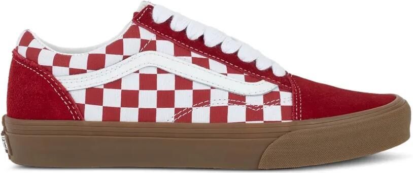 Vans Old Skool geruite sneakers Rood