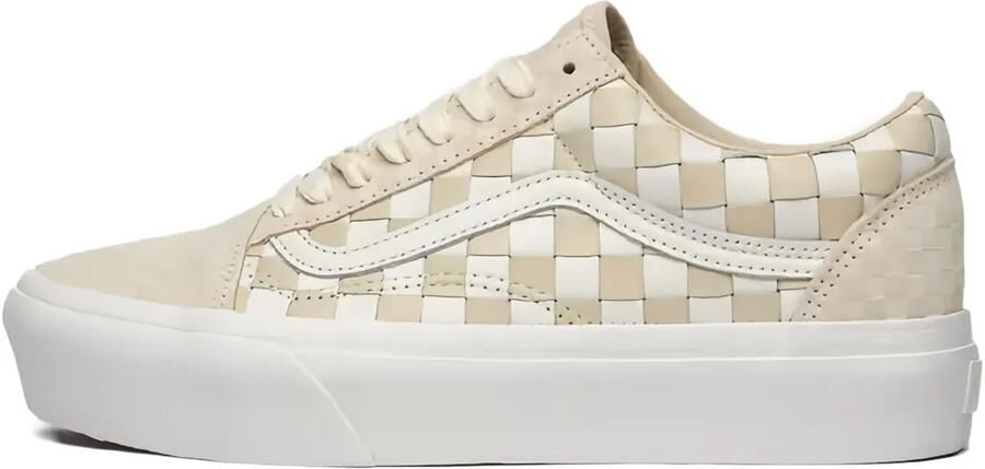 Vans Old Skool sneakers met plateauzool Beige