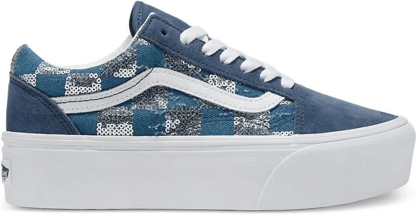 Vans Old Skool sneakers met plateauzool Blauw