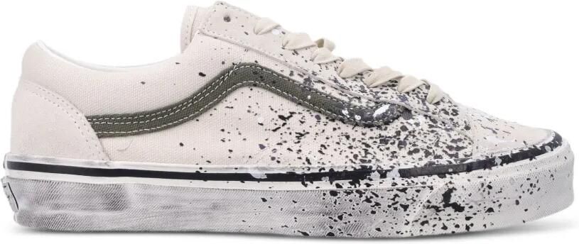 Vans Old Skool sneakers met verfspatten Beige