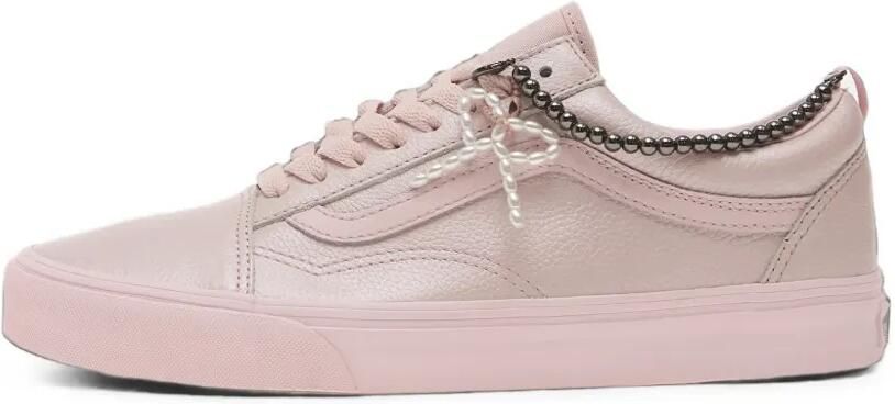 Vans Old Skool sneakers met zijstreep en verfraaid met kralen Roze