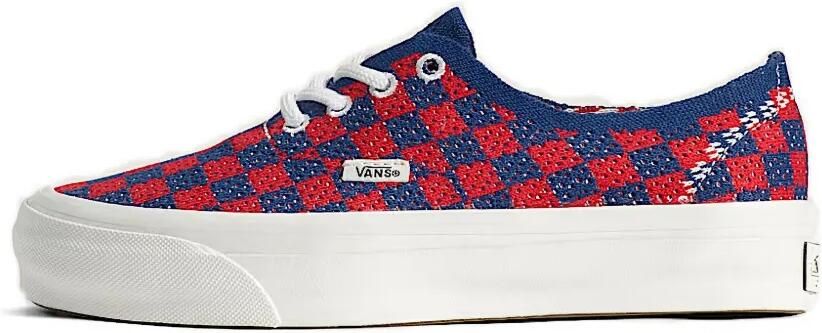 Vans Premium Authentic geruite sneakers Blauw