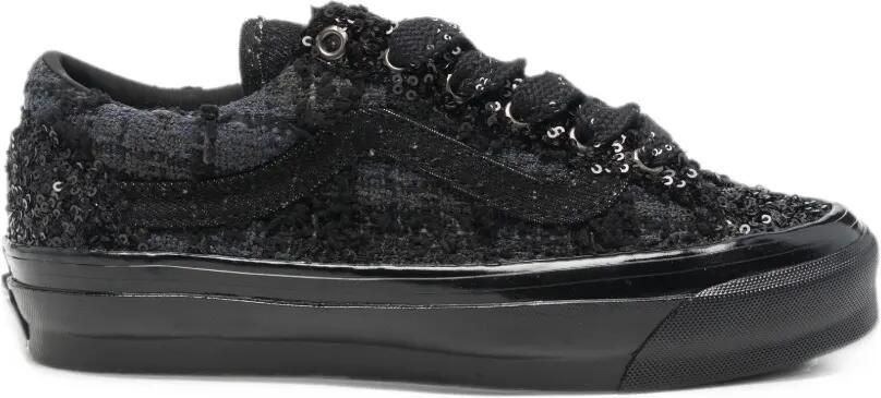 Vans Premium Old Skool 36 sequin-embellished boucle sneakers Zwart
