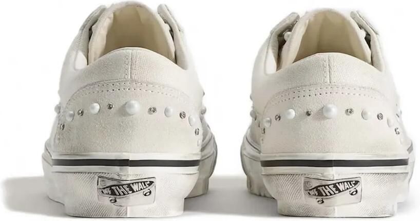 Vans Premium Old Skool 36 sneakers verfraaid met imitatieparels Beige