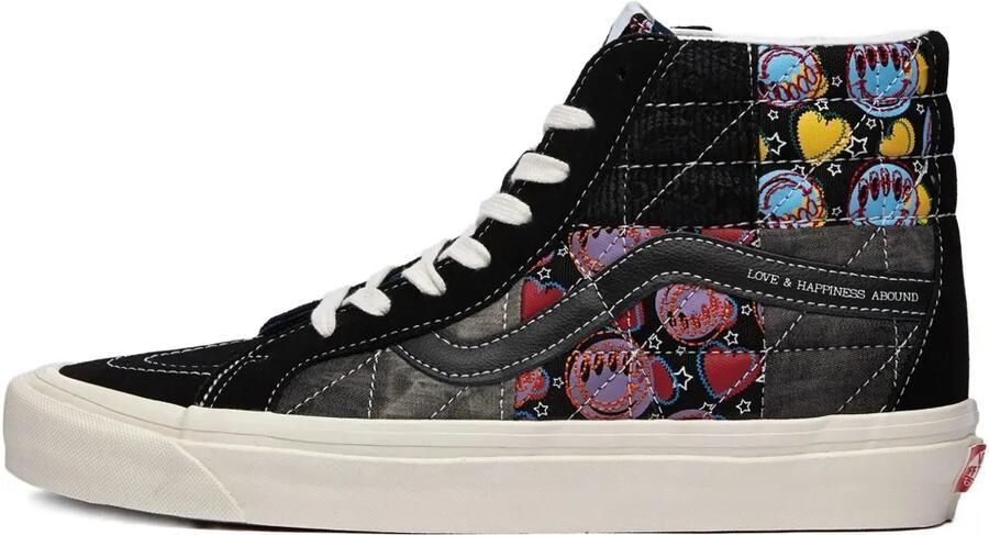 Vans SK8-Hi 38 DX Anaheim "Positivity Patchwork Black" sneakers Zwart