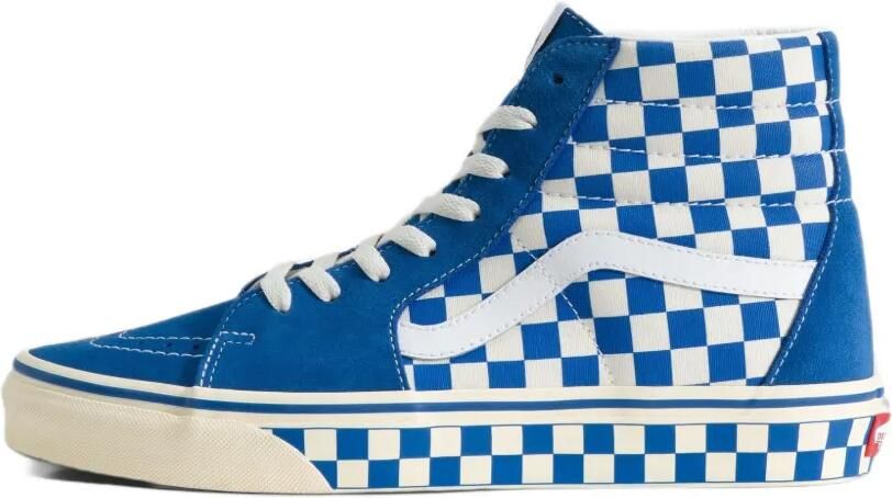 Vans Sk8-Hi checkerboard sneakers Blauw
