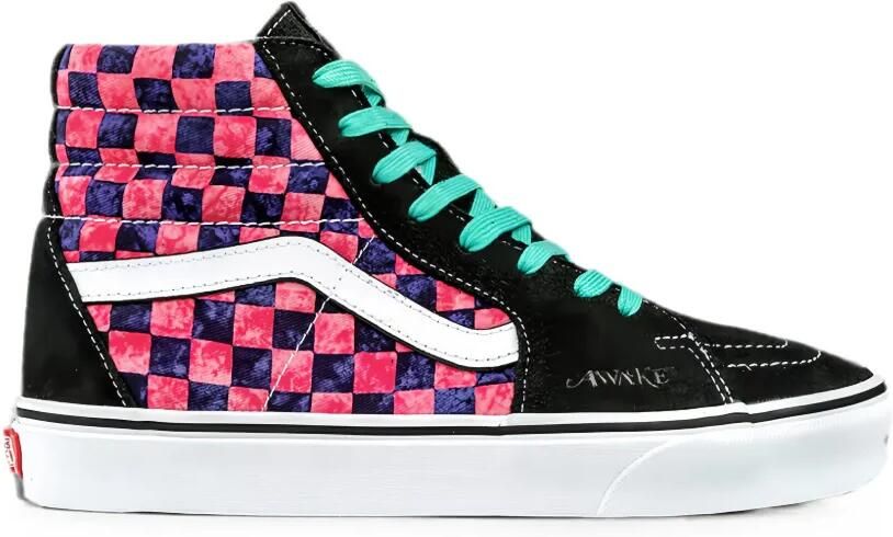 Vans Sk8-Hi checkerboard sneakers Zwart