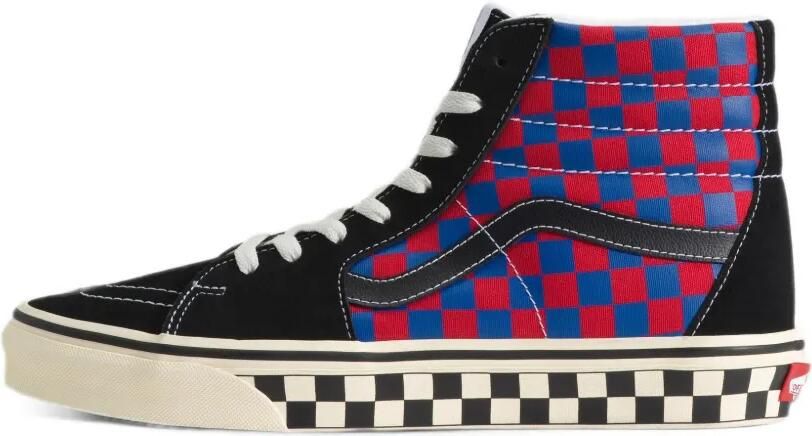 Vans Sk8-Hi checkered sneakers Blauw