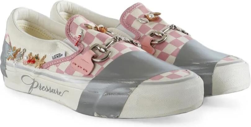 Vans x Gregory Baffoni Classic 98 Salina sneakers met bedel Roze
