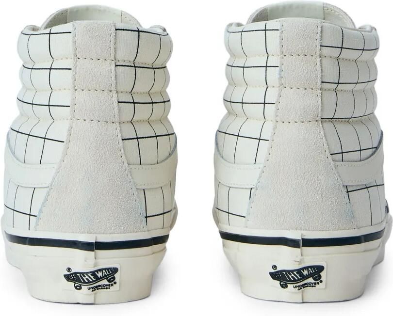 Vans x UNDERCOVER high-top sneakers met raster-patroon Beige - Foto 2