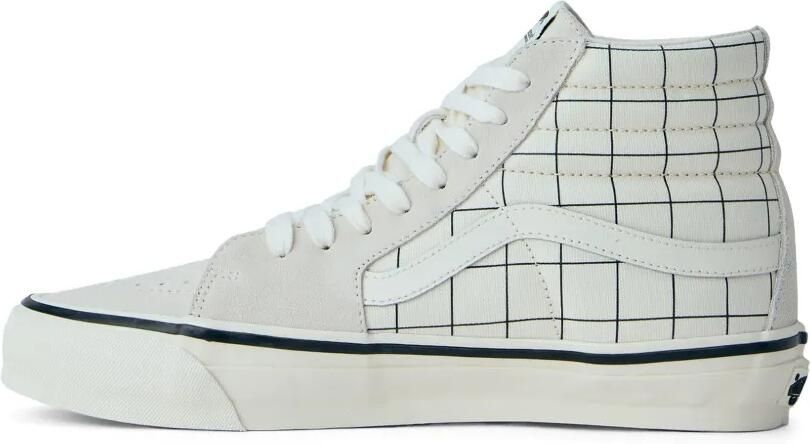 Vans x UNDERCOVER high-top sneakers met raster-patroon Beige - Foto 3