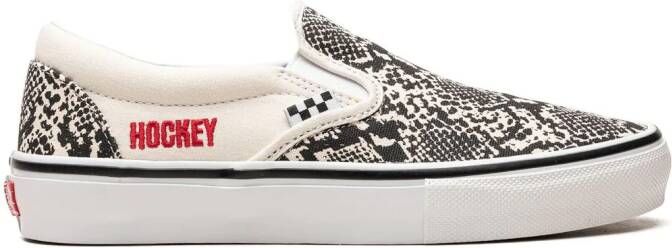 Vans "x Hockey Skate slip-on Snakeskin sneakers" Wit