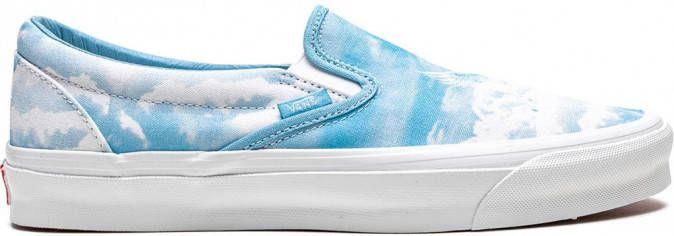 Vans x Kith OG Classic slip-on sneakers Blauw